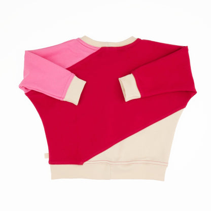 Big Kid Diagonal Colorblock Sweatshirt