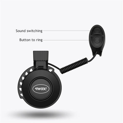Bike Bell Charging Speaker USB Recharged Mini Electric Bike Horn 4 Modes Cycling Electric Bicycle Accessories For Scooter Electric Bike Horn Cycling Bicycle Scooter Horn Battery Waterproof Bicycle Accessories For Kid