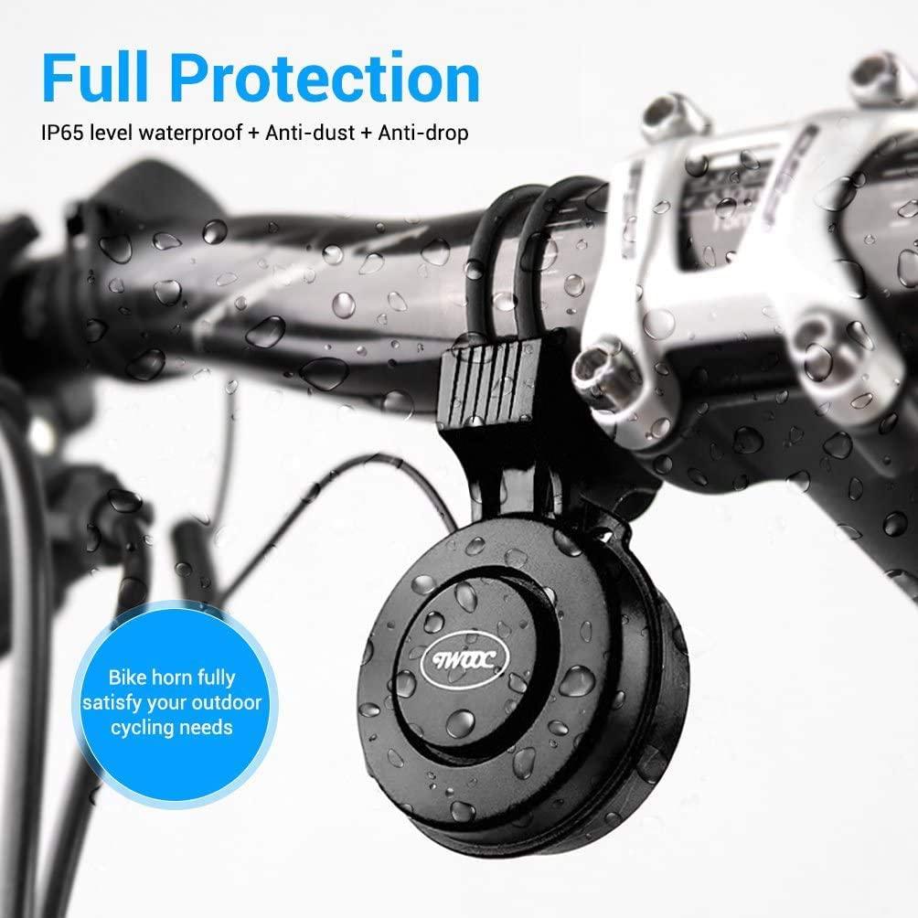 Bike Bell Charging Speaker USB Recharged Mini Electric Bike Horn 4 Modes Cycling Electric Bicycle Accessories For Scooter Electric Bike Horn Cycling Bicycle Scooter Horn Battery Waterproof Bicycle Accessories For Kid