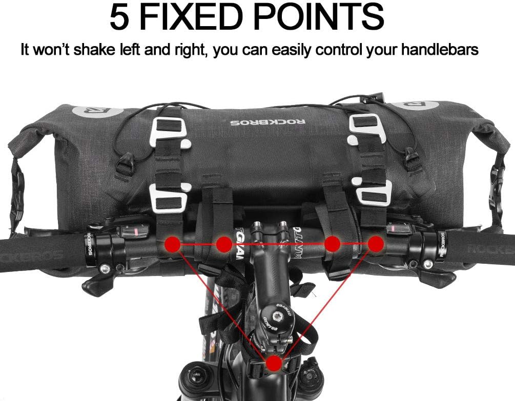 ROCKBROS Bikepacking Bike Handlebar Bag Waterproof 7L-14L