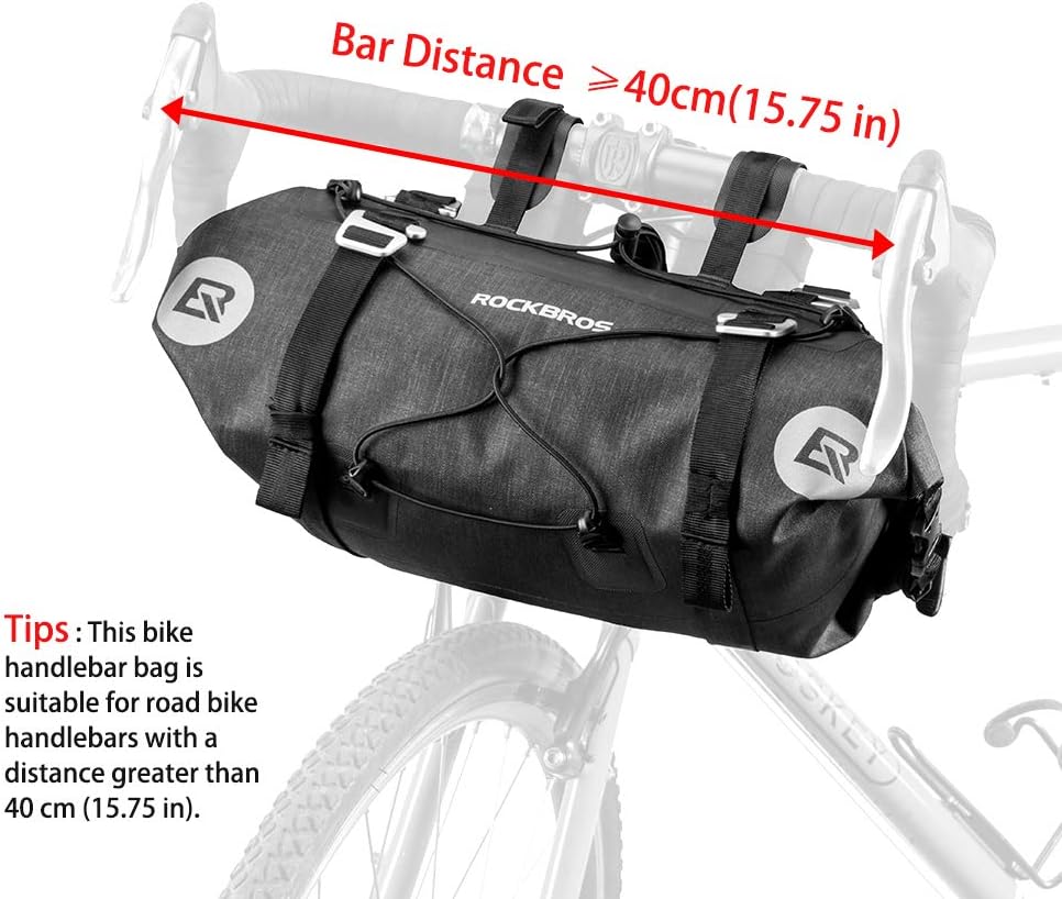 ROCKBROS Bikepacking Bike Handlebar Bag Waterproof 7L-14L