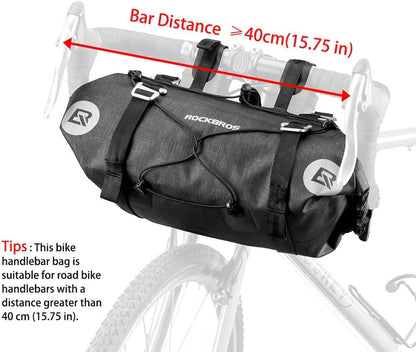 ROCKBROS Bikepacking Bike Handlebar Bag Waterproof 7L-14L