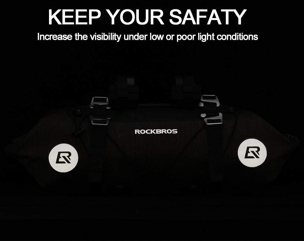 ROCKBROS Bikepacking Bike Handlebar Bag Waterproof 7L-14L