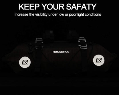 ROCKBROS Bikepacking Bike Handlebar Bag Waterproof 7L-14L