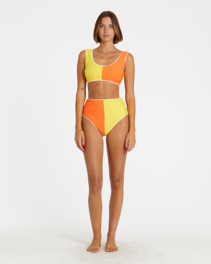 Two-Tone Bikini (Yellow/Orange)