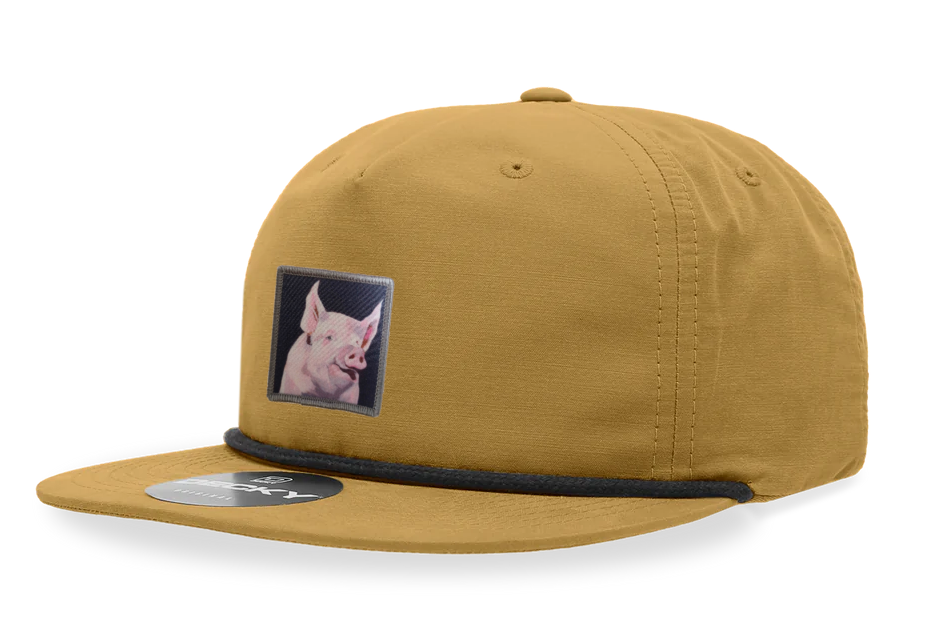Biscuit/Black Rope Cap