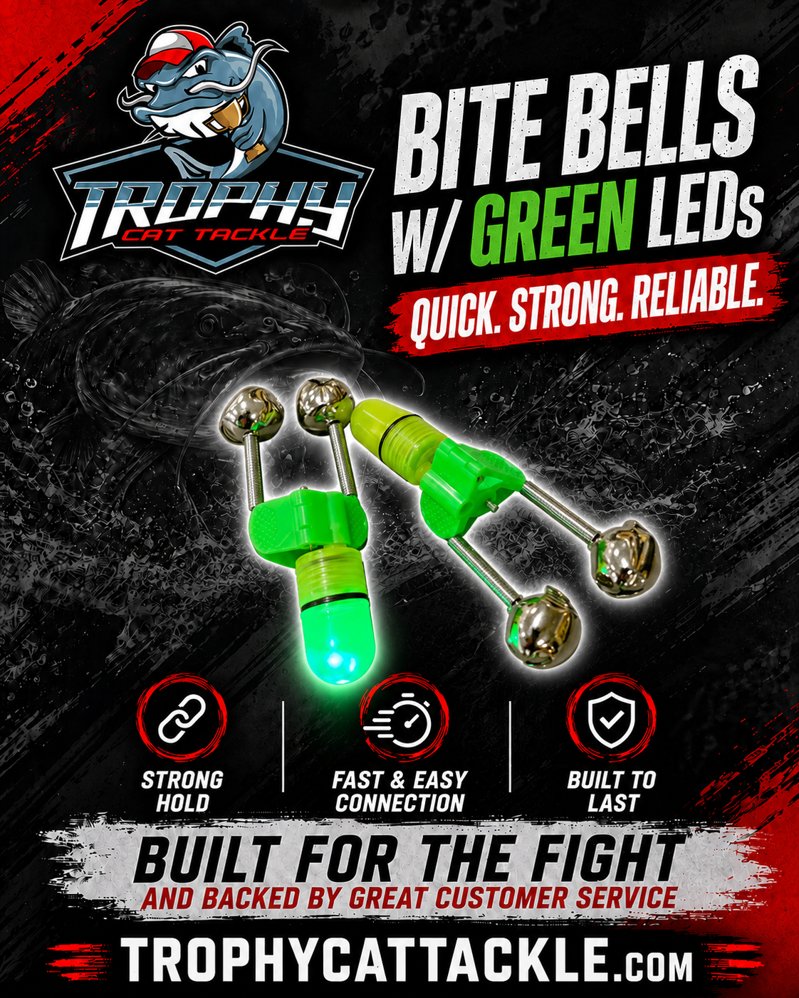 Bite Bells W/ LEDs Green