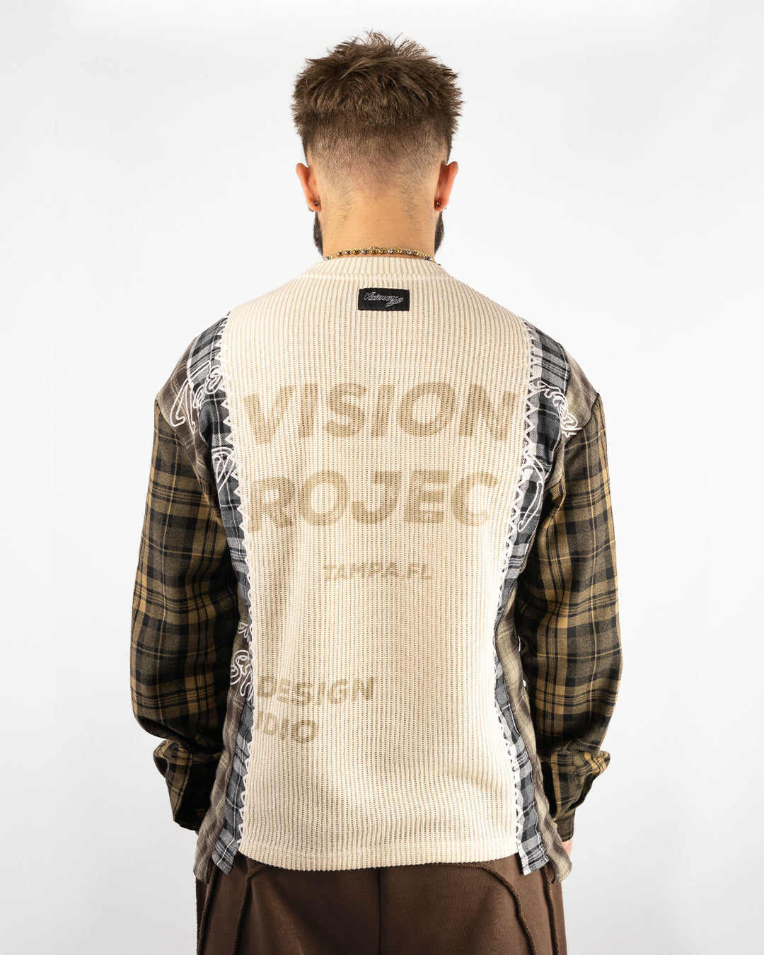 "HARVEST PATCHWORK" KNITTED FLANNEL
