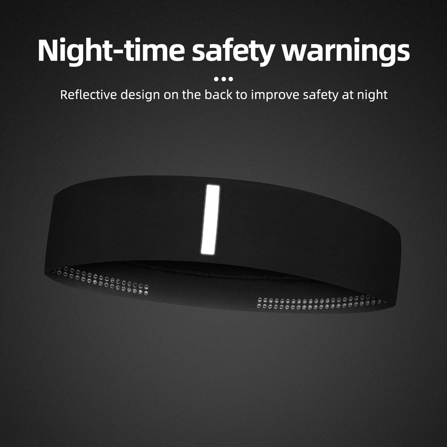 ROCKBROS Elastic Non-Slip Headband for Men Women Soft Sweatband for Running, Yoga Workouts