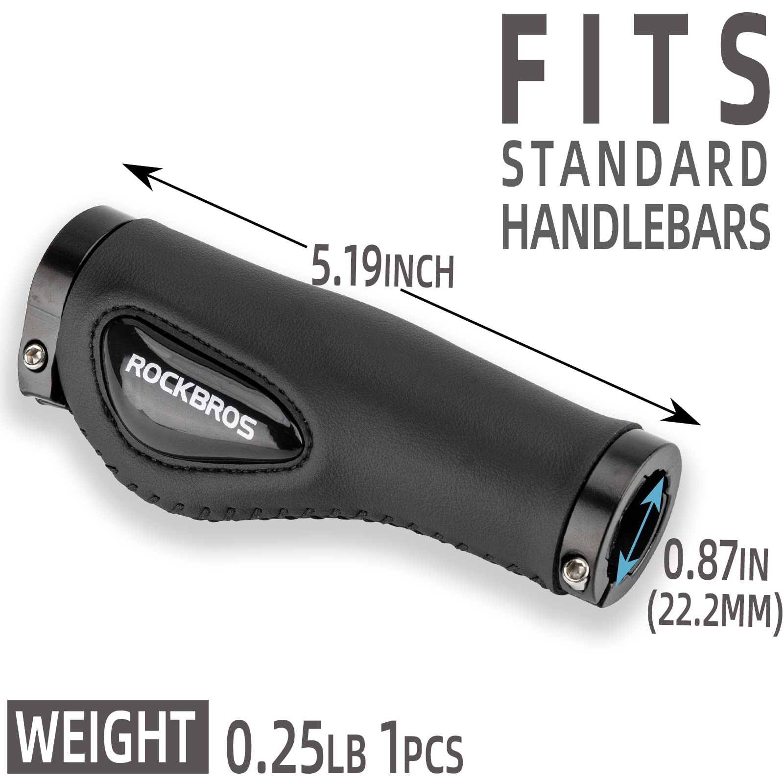 ROCKBROS Bike Handle Grips Ergonomics Design Soft Gel Dual Lock - Triathlete Store