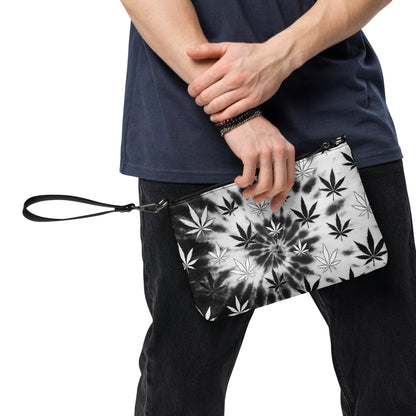 Black and white tiedye 420 Crossbody bag