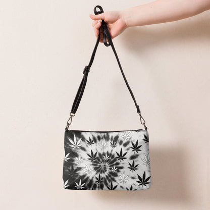Black and white tiedye 420 Crossbody bag