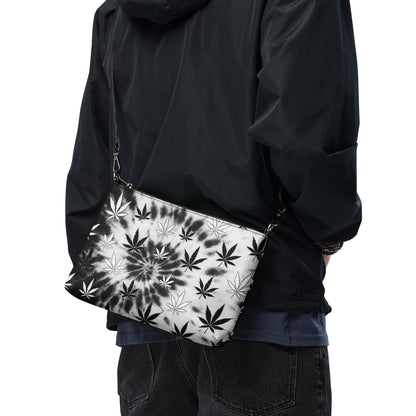 Black and white tiedye 420 Crossbody bag
