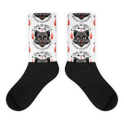 Cool As Hell Cat Socks