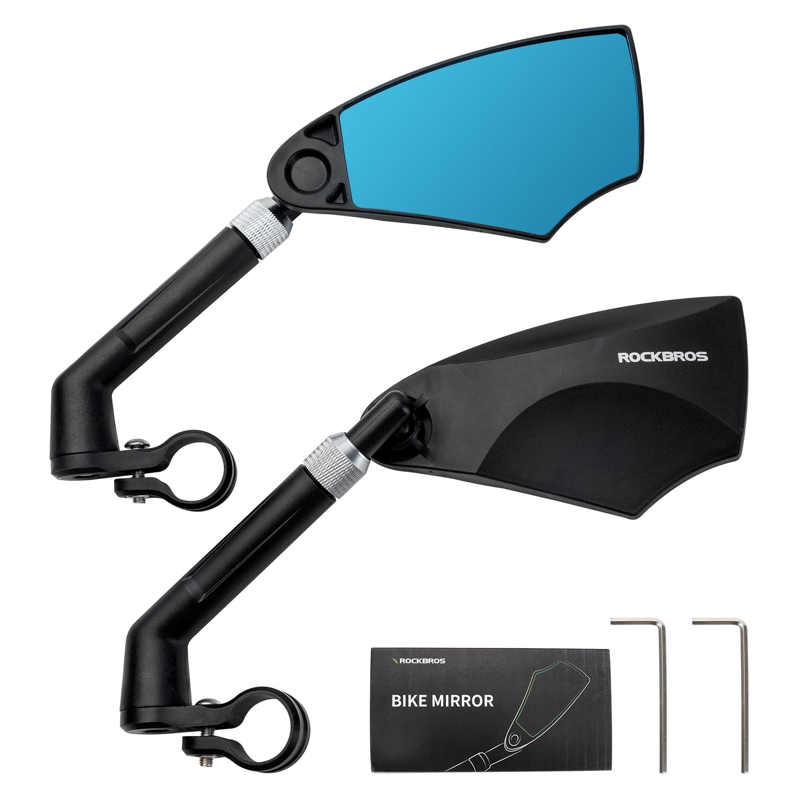 ROCKBROS 360° Adjustable Handlebar Bike Mirror with Anti-Glare Glass - Triathlete Store