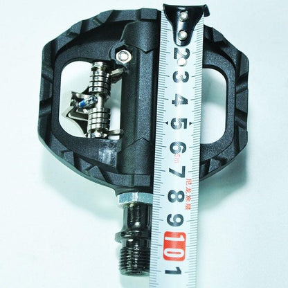 Black nylon DU + bearing Mountain Clipless Bike Bicycle Cycling Pedals Cleats Pedal Bicycle Bike Pedals Road Bicycle Pedals Cleats Set Clipless Pedals Compatible With Mountain BIkes