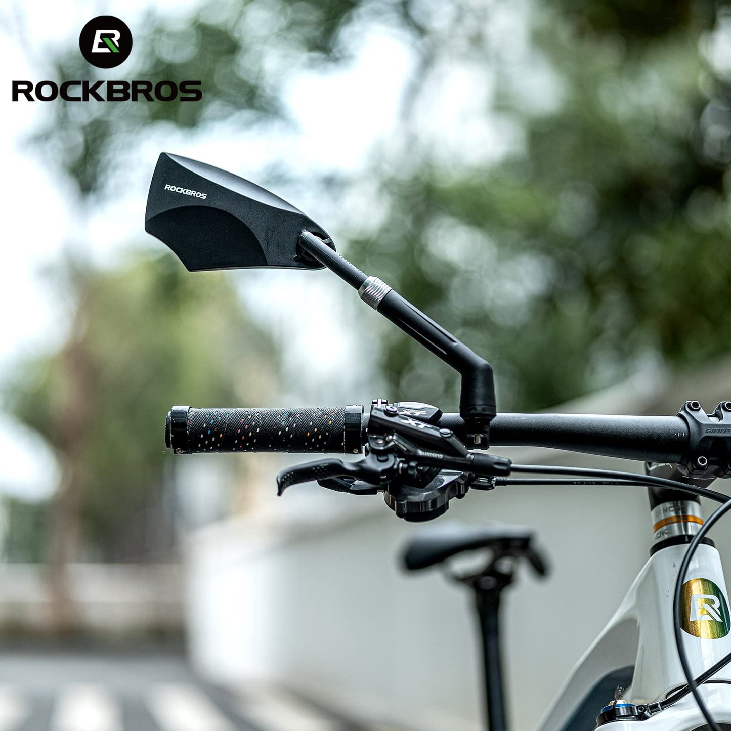 ROCKBROS 360° Adjustable Handlebar Bike Mirror with Anti-Glare Glass - Triathlete Store