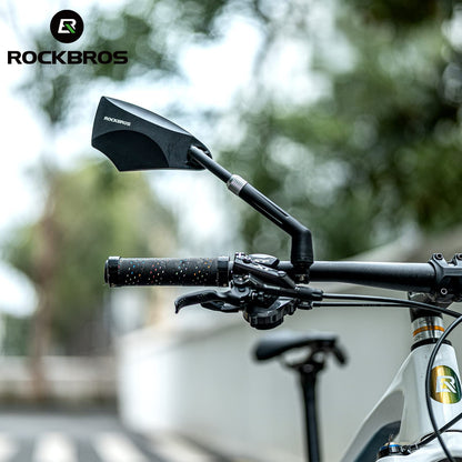 ROCKBROS 360° Adjustable Handlebar Bike Mirror with Anti-Glare Glass - Triathlete Store