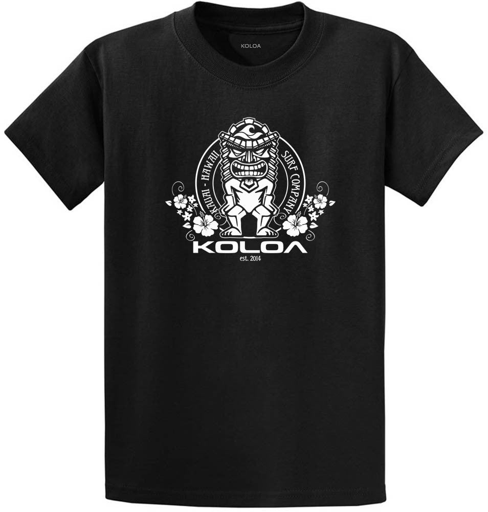 Koloa Tiki Flowers Youth T-Shirt