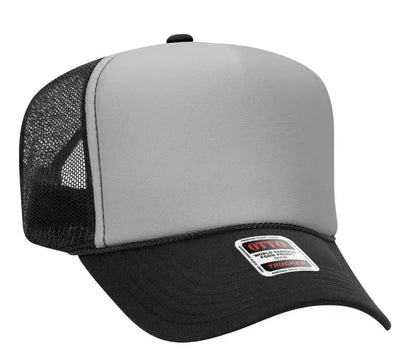 Mom Dead Smile Face Adult Otto Foam Trucker Hat