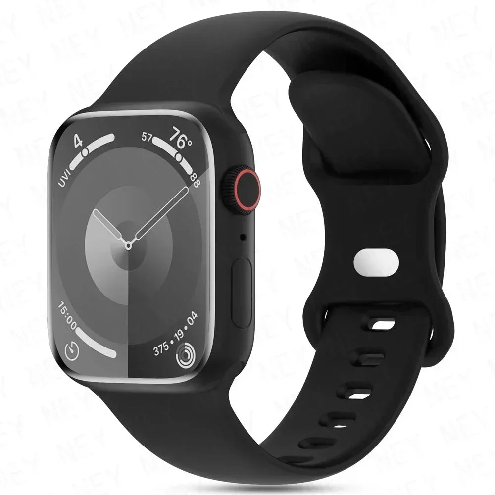 Silicone Apple Watch Band Series 11/10/9/8/7/6/5/4/ SE / Ultra 1/2/3
