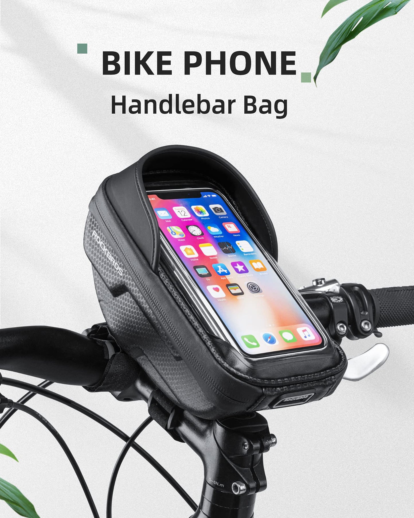 ROCKBROS Bike Front Frame HandlebarWaterproof Bag below 6.5"
