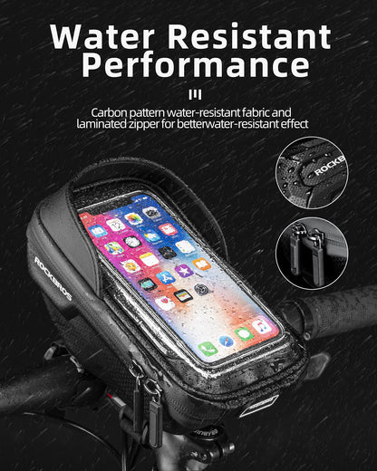 ROCKBROS Bike Front Frame HandlebarWaterproof Bag below 6.5"