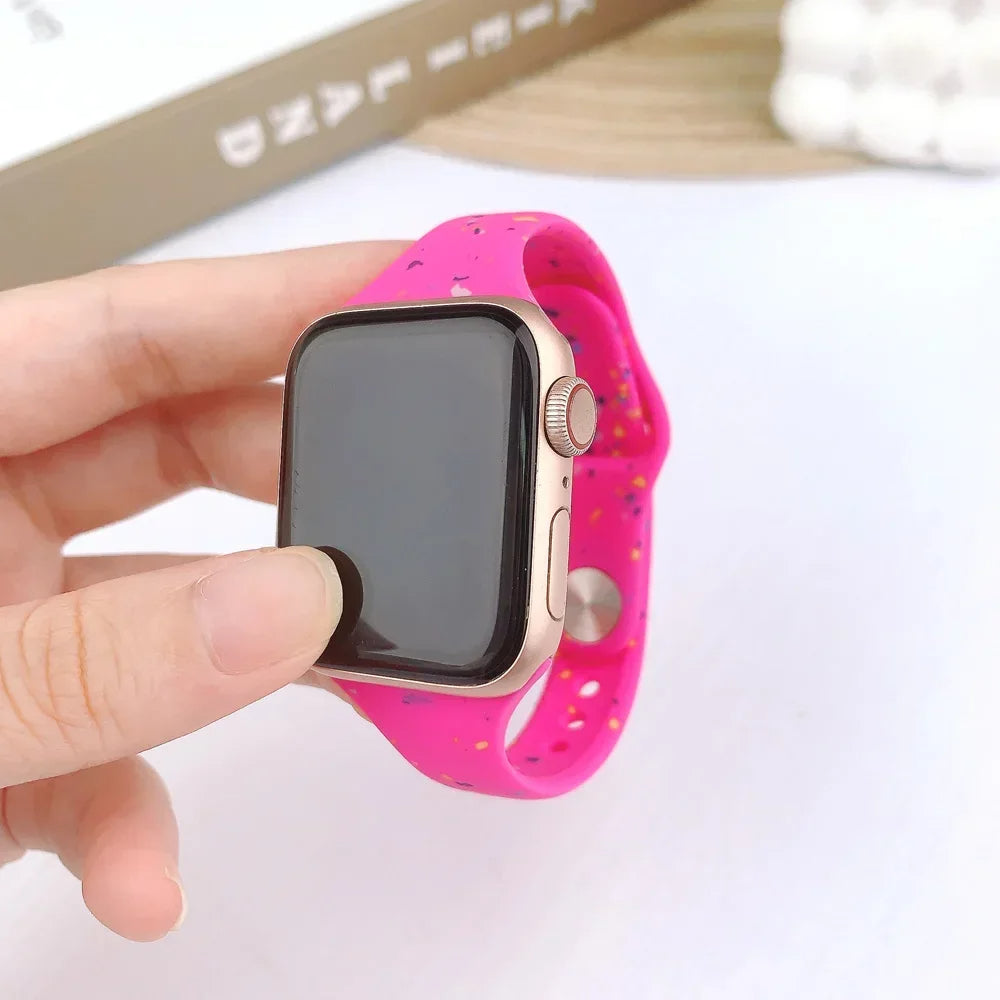 Slim Silicon Apple Watch Band-Strap