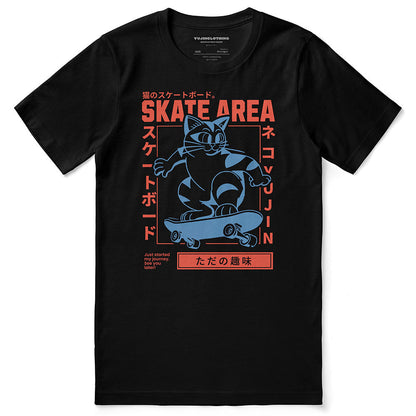 Skate Area Cat T-Shirt