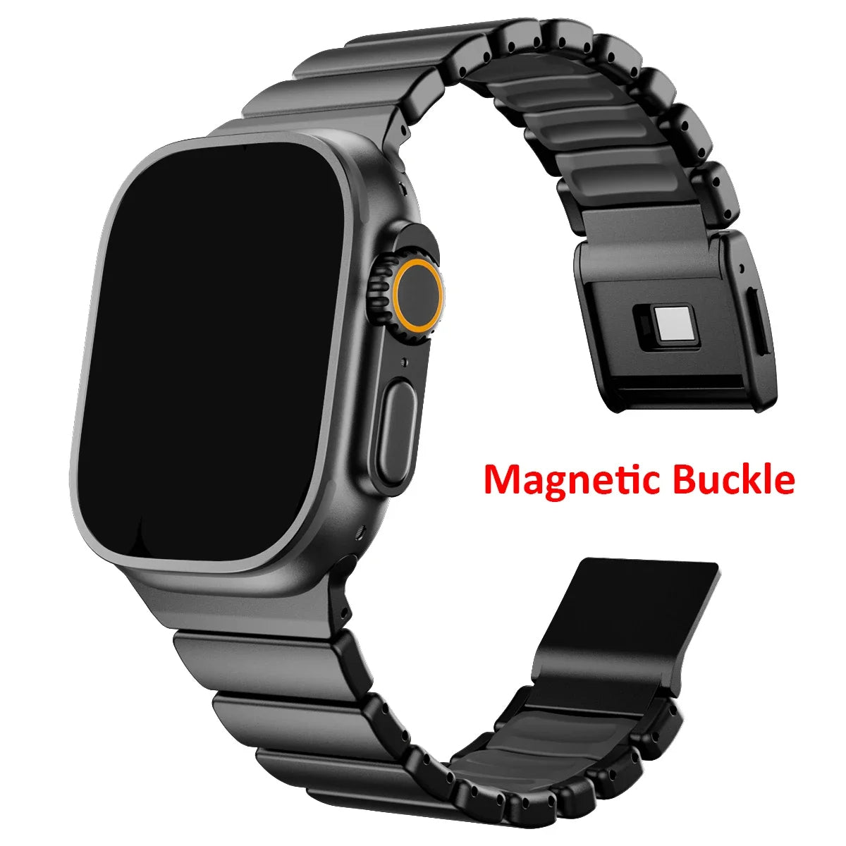 Premium Stainless Steel and Titanium Apple Watch Band | Soft Silicone Lining