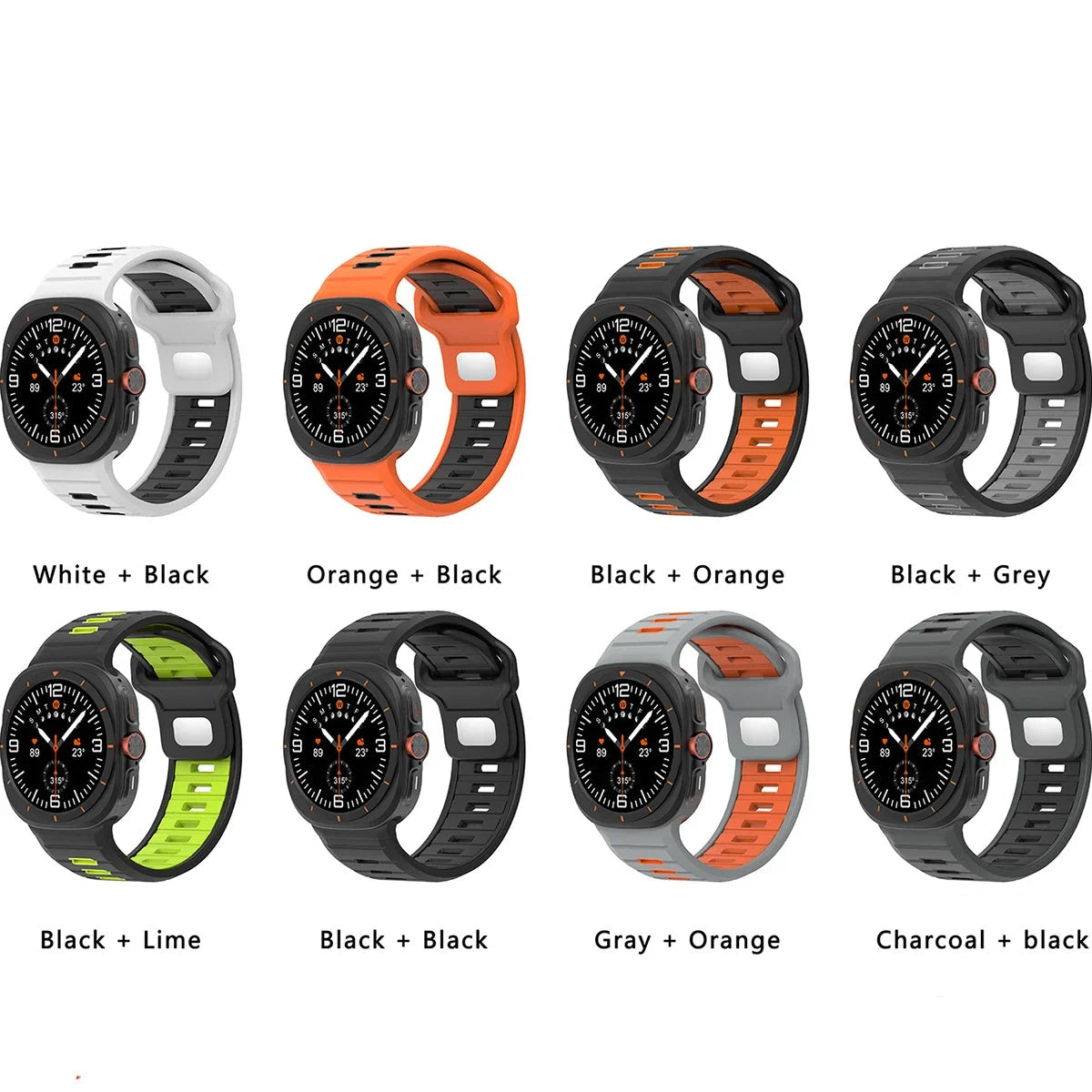 Silicone Samsung Galaxy Ultra Watch Band 47MM