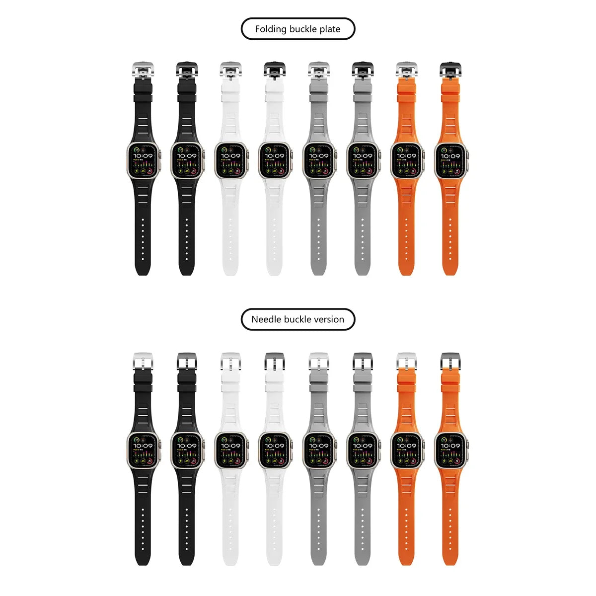 Silicone Apple Watch Band Series 11/10/9/8/7/6/5/4/ SE / Ultra 1/2/3