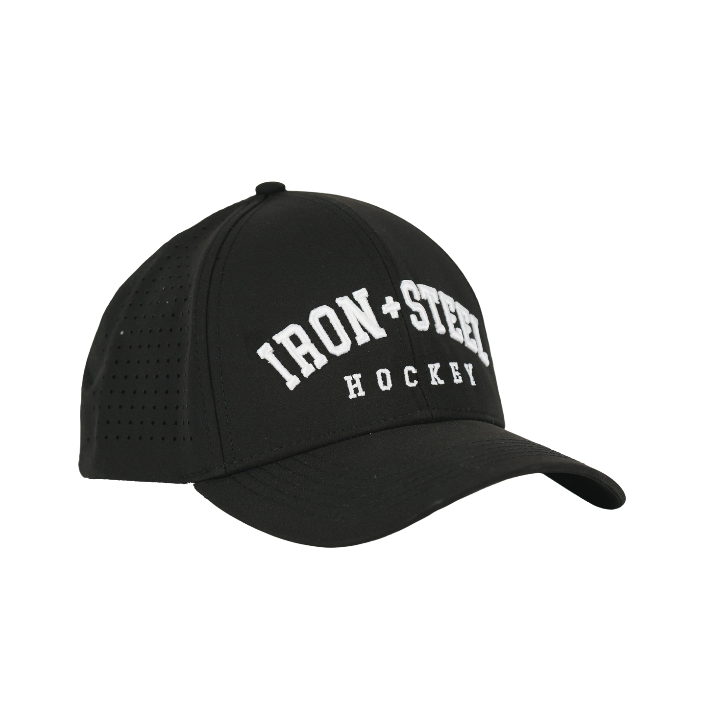 Iron+Steel Hockey Snapback Hat - Black
