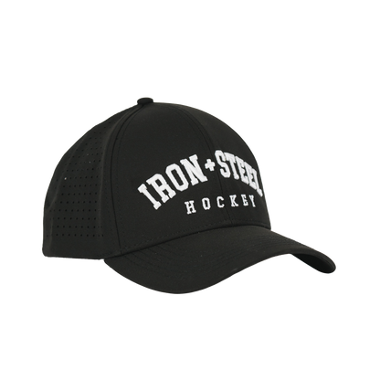 Iron+Steel Hockey Snapback Hat - Black