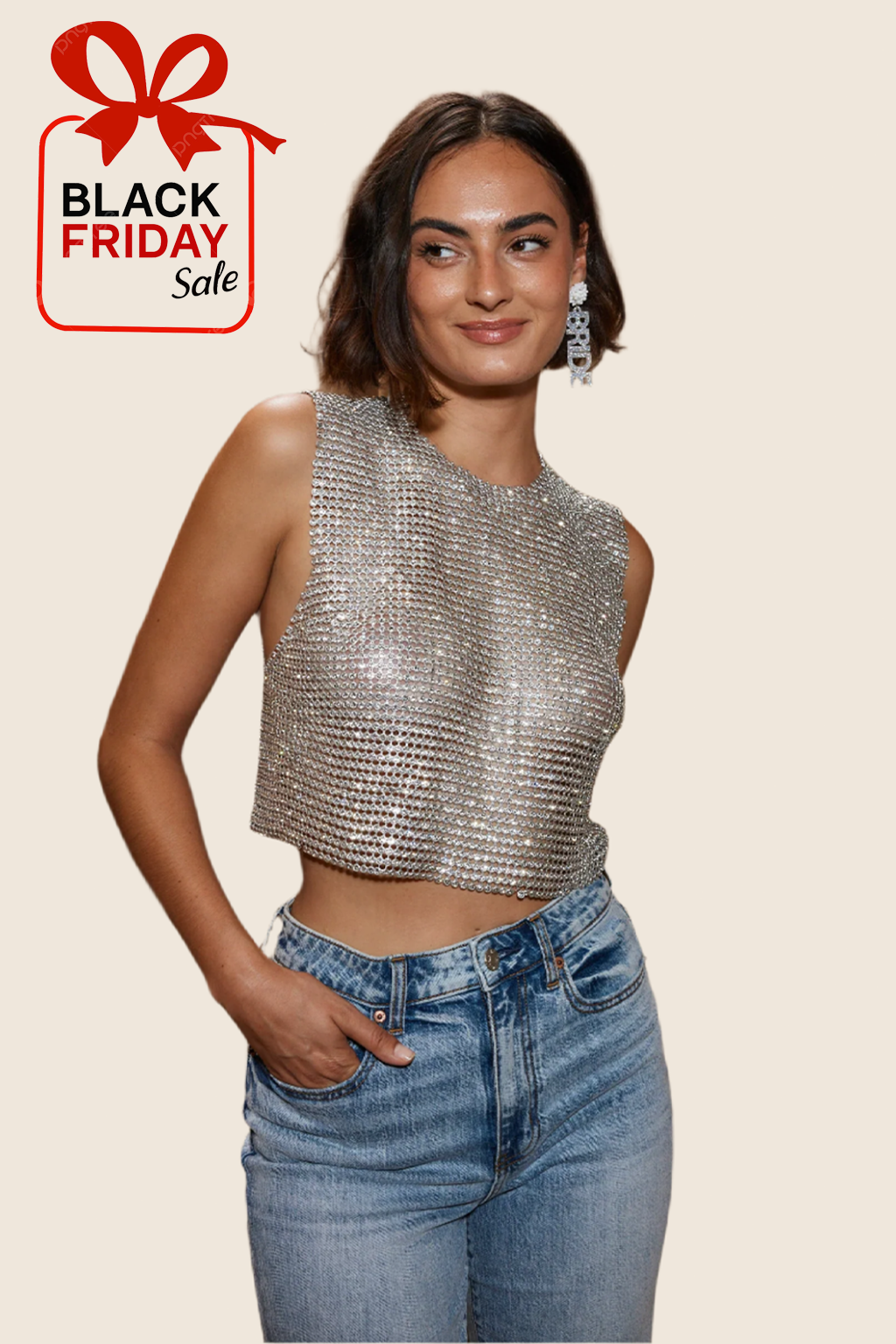 Bijou Rhinestone Tank