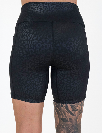 Shorts | Black Leopard