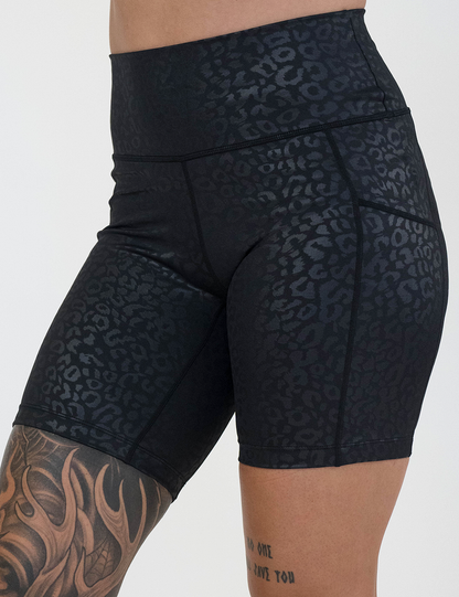 Shorts | Black Leopard