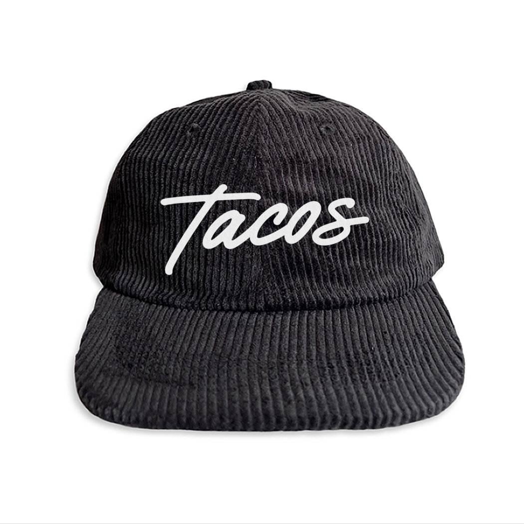 Tacos Cursive Corduroy Cap