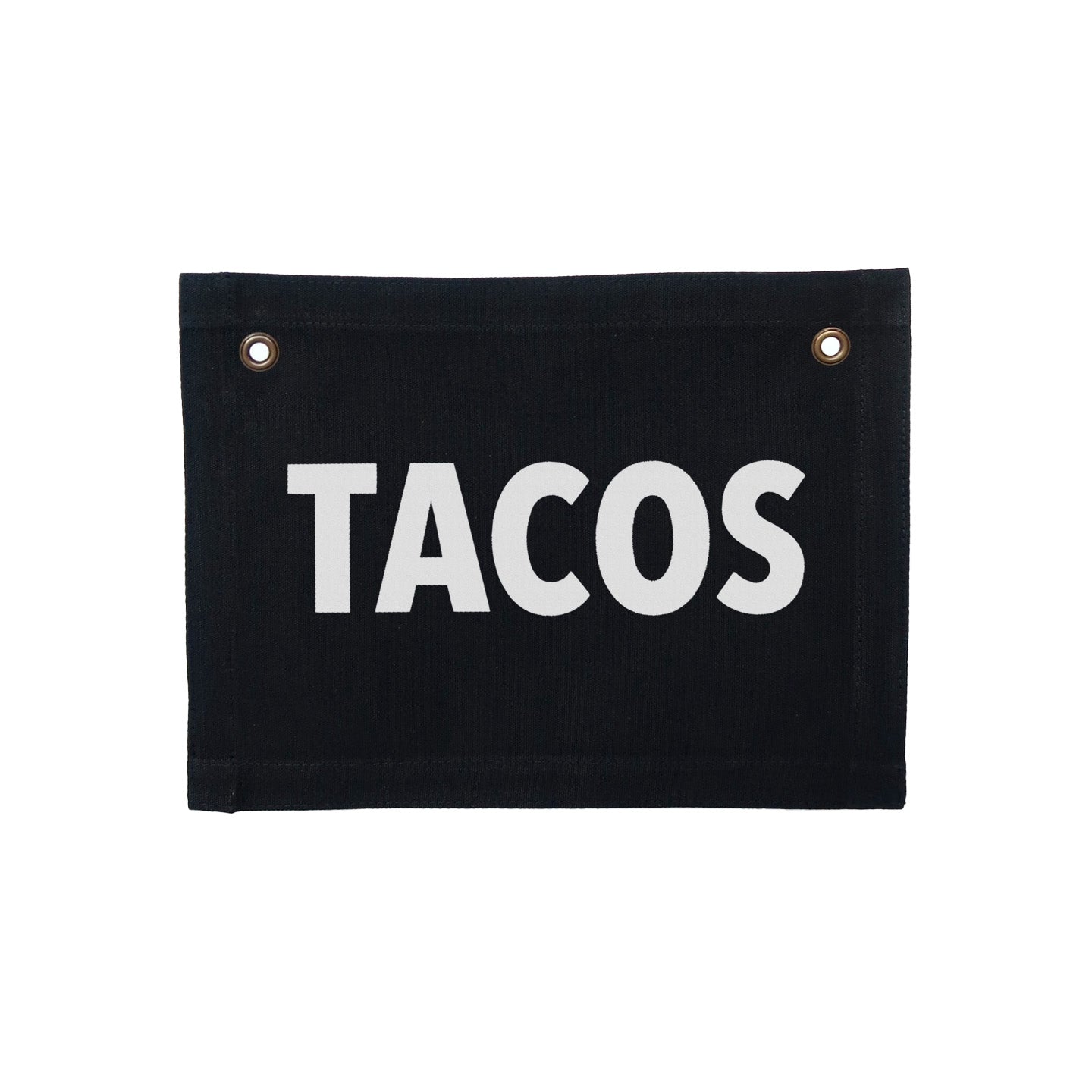 Tacos Small Canvas Flag