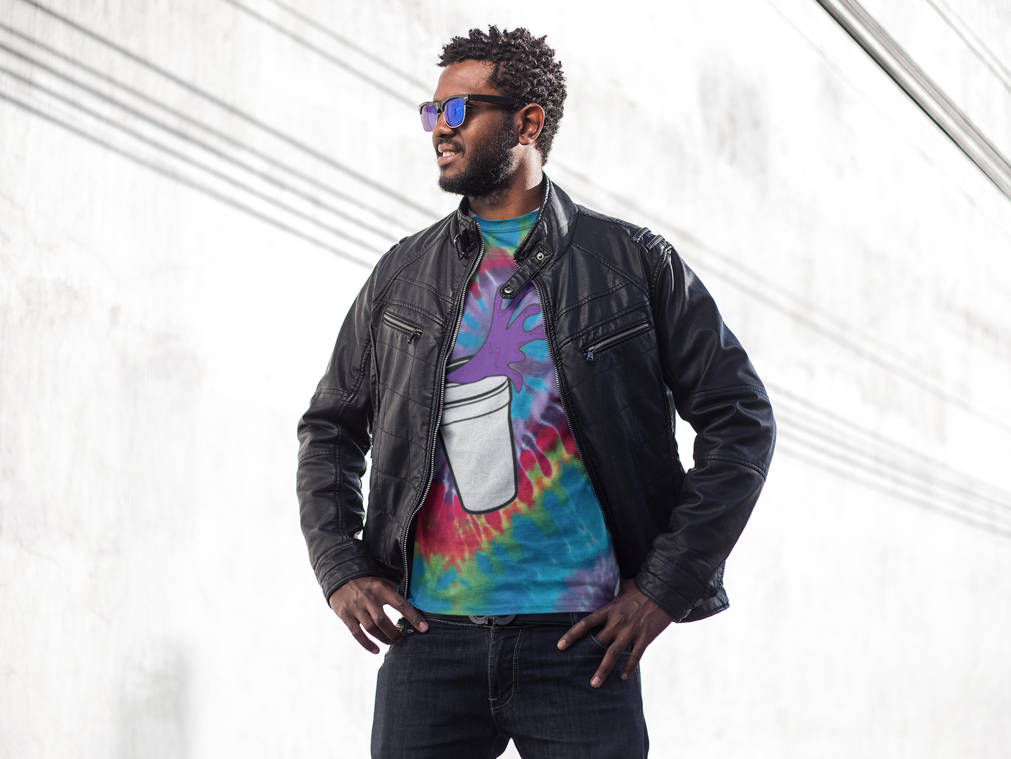 Blicky Lean Syrup Tr3 Tie-Dye Tee