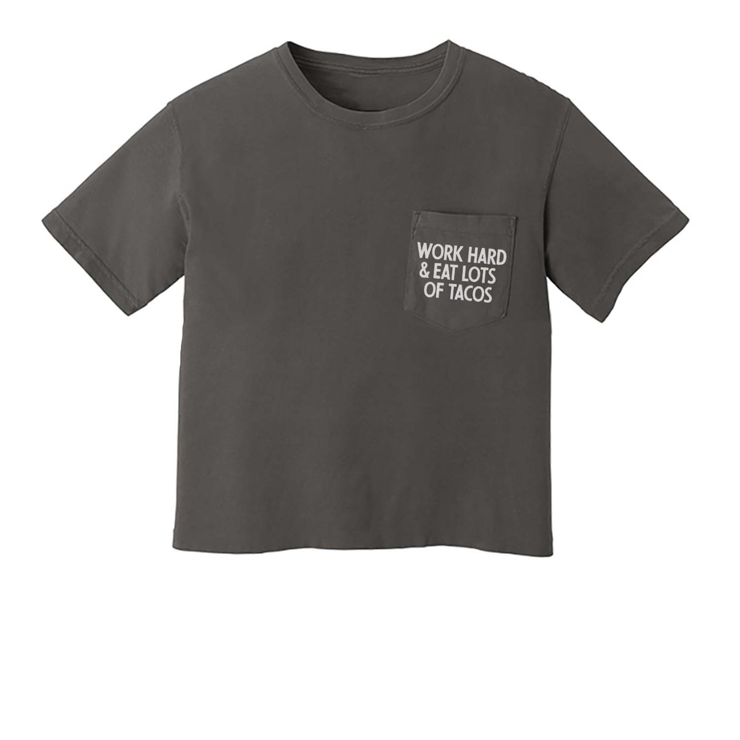 Work Hard & Eat Lots of Tacos Pocket Tee