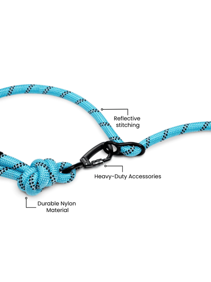 Aqua Blue Runners Hands-Free Dog Leash