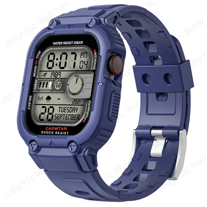 Sport Clear Apple Watch Band+Case