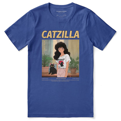Catzilla And Girl T-Shirt