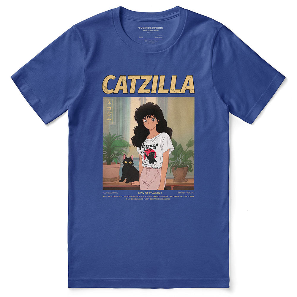 Catzilla And Girl T-Shirt