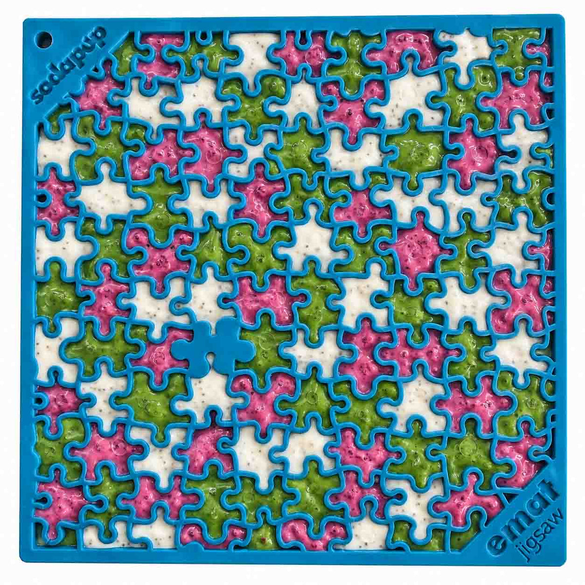 Jigsaw Puzzle eMat - Enrichment Lick Mat for Dogs and Cats | eMat Enrichment Toy for Anxiety Relief | USA Made