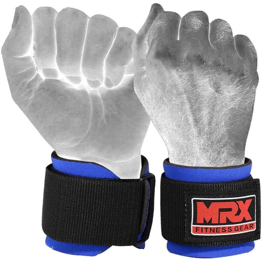 MRX Weight Lifting Wrist Straps Lifting Wrap Gym Bodybuilding Workout - Triathlete Store