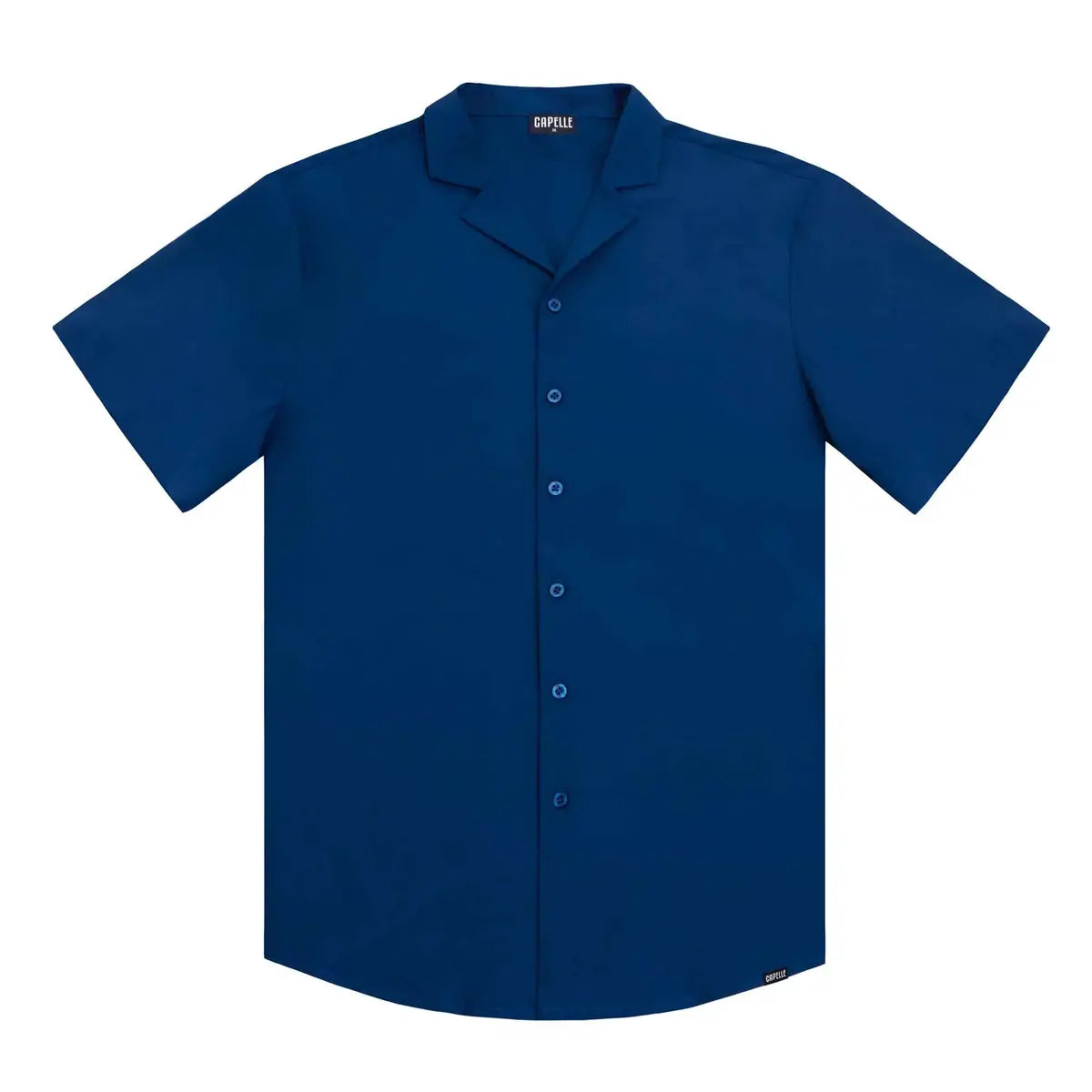 Blue Sapphire Men's Button Down Resort Shirt, Modern Fit