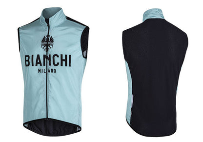 Bianchi Milano Traono Men's Wind Vest (Blue) XS, S, M, 2XL, 4XL