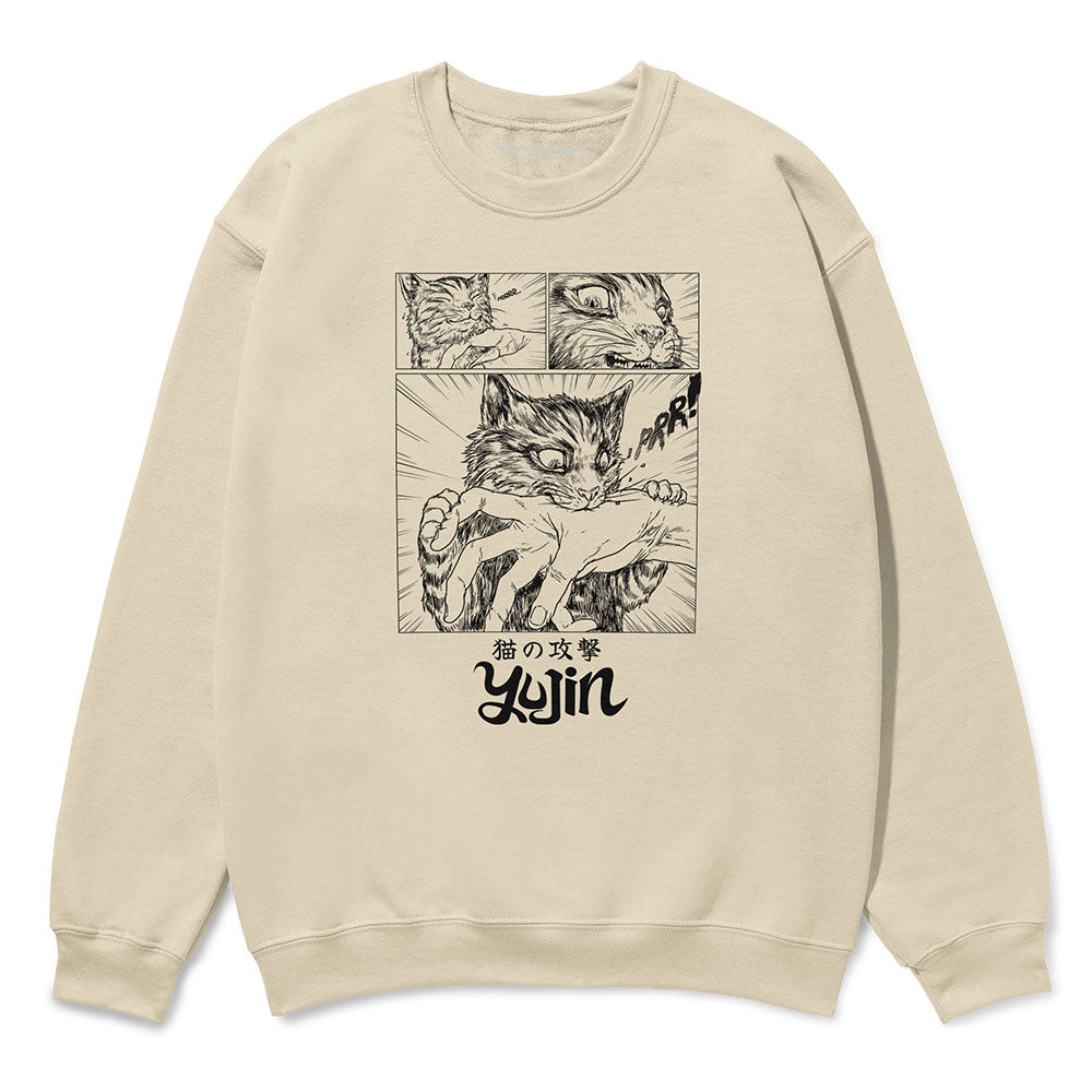 Sudden Attack Cat Sweatshirt
